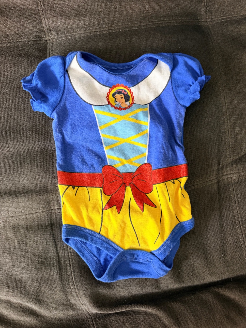 Disney Snow White Inspired Blue, Yellow & Red Bodysuit Costume